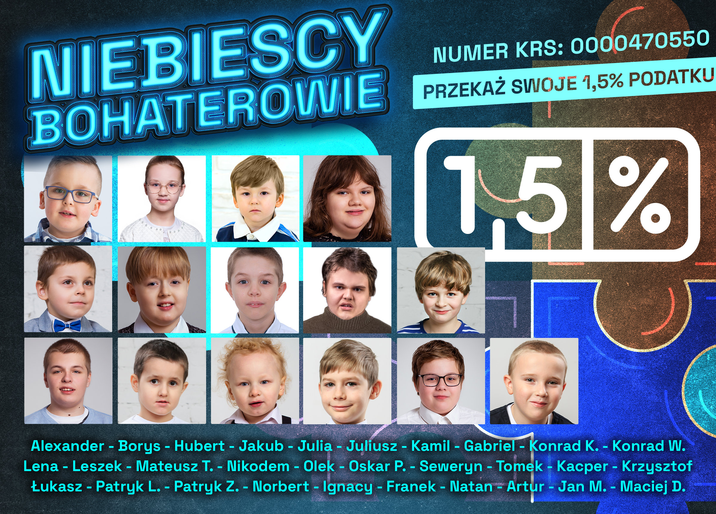 Niebiescy Bohaterowie - przekaż 1,5% podatku